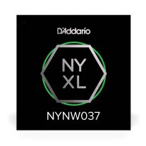 D'Addario NYXL Nickel Plated Steel Wound Electric Guitar Single .037