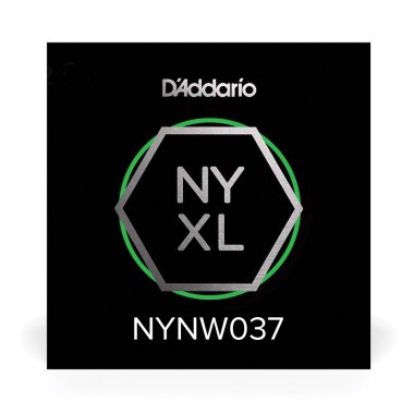 D'Addario NYXL Nickel Plated Steel Wound Electric Guitar Single .037