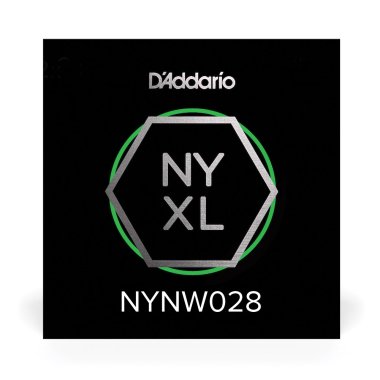 D'Addario NYXL Nickel Plated Steel Wound Electric Guitar Single .028