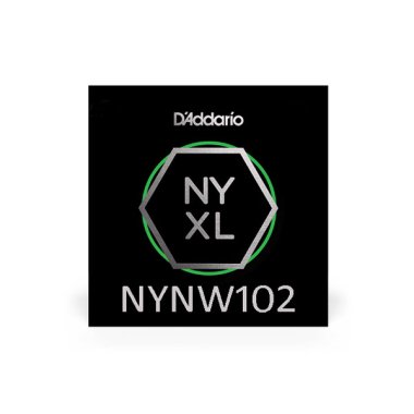 D'Addario NYXL Nickel Plated Steel Wound Electric Guitar Single .102