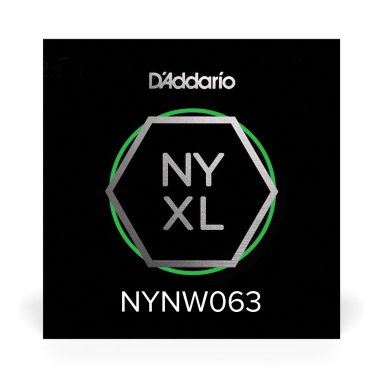 D'Addario NYXL Nickel Plated Steel Wound Electric Guitar Single .063