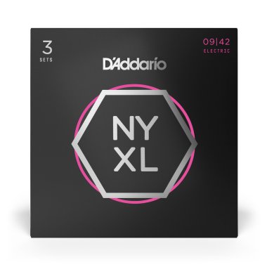 D'Addario NYXL0942-3P Nickel Wound Electric Guitar Sup Lt 9-42 3 SETS