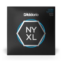 D'Addario NYXL1252W Electric Guitar Light Wound 3rd 12-52, Full Set
