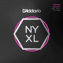 D'Addario NYXL32130 Long Scale Regular Light 6-String, 32-130
