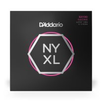 D'Addario NYXL32130SL Super Long Scale Regular Light 6-String, 32-130