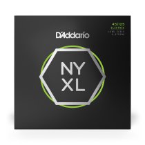 D'Addario NYXL45125, Set Long Scale, Lt Top / Med Btm 5-String, 45-125
