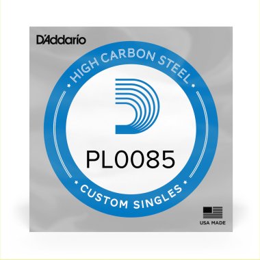 D'Addario PL0085 Plain Steel Ball End .0085 in. (.22 mm), Single