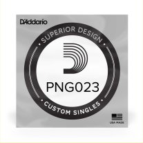 D'Addario PNG023 Pure Nickel Wound Electric Guitar .023, Single String