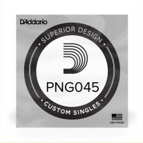D'Addario PNG045 Pure Nickel Wound Electric Guitar .045, Single String