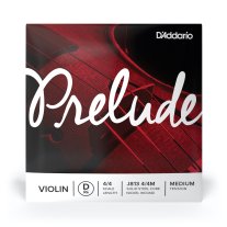 D'Addario Prelude Violin D 4/4 Medium Tension J813 4/4M, Ball End, Single String