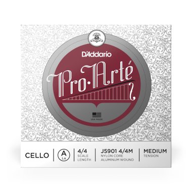 D'Addario ProArte Cello A 4/4 Medium Tension J5901 4/4M, Single String