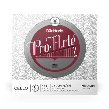 D'Addario ProArte Cello C 4/4 Medium Tension J5904 4/4M, Single String