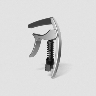 D'Addario PW-CP-09S Tri-Action Acoustic Electric Capo, Silver