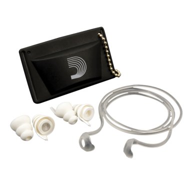 D'Addario PWPEP1 Full Frequency Earplugs, 2 pair White