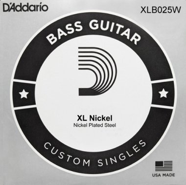 D'Addario Single Electric Bass, Nickel Wound XLB025w