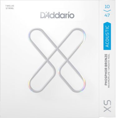 D'Addario XS Phos Bronze 12-String Acoustic, Light 10-47