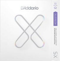 D'Addario XS Phosphor Bronze Acoustic, Custom Light 11-52 3-Pack
