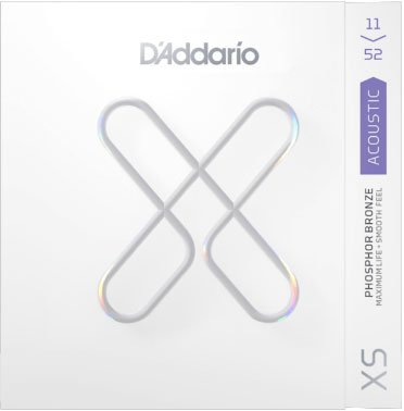 D'Addario XS Phosphor Bronze Acoustic, Custom Light 11-52 3-Pack