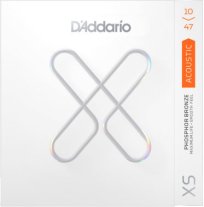 D'Addario XS Phosphor Bronze Acoustic Guitar, Ext. Light 10-47 3-Pack