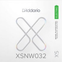 D'Addario XSNW032 XS Nickel Wound Ball End Single String, .032
