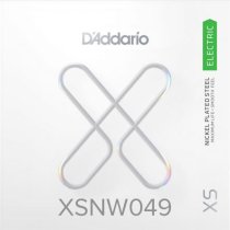 D'Addario XSNW049 XS Nickel Wound Ball End Single String, .049