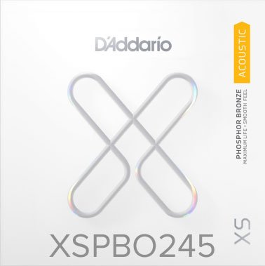 D'Addario XSPB0245 XS Phosphor Bronze Ball End Single String, .0245