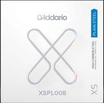 D'Addario XSPL008 XS Plain Steel Guitar String .008