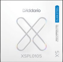 D'Addario XSPL0105 XS Plain Steel Guitar String .0105