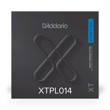 D'Addario XTPL014 XT Plain Steel Ball End Single String, .014