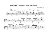 Dalle Ave | Matthieu, Philippe, Paul et les autres... for solo guitar