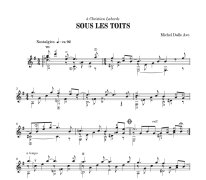 Dalle Ave | Sous les toits for solo guitar