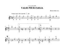 Dalle Ave | Valse pour Clelia for solo guitar