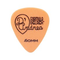 D'Andrea Delrex 351 Shape Guitar Pick, 0.60mm Thin/Medium, Orange