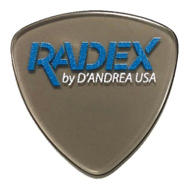 D'Andrea RADEX Smoke 346 Shape Guitar Pick, Medium .75mm, One Pick