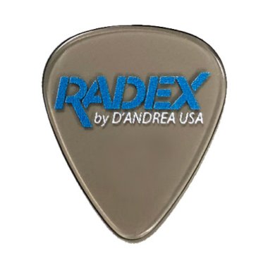 D'Andrea RADEX Smoke 351 Shape Guitar Pick, Medium .75mm, One Pick