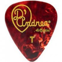 D'Andrea Shell Celluloid 351 Shape Guitar Pick, Thin