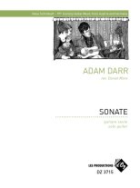 Darr Arr. by Marx | Sonate for solo guitar