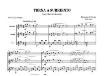 de Curtis | Torna a Surriento for guitar, mandolin & mandola