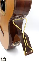 De Oro Classica Guitar Support, Martini Frame, Brass/Brown