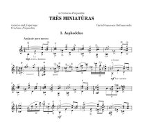 Defrancheschi | Tres Miniaturas for solo guitar
