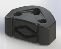 Diamond Secure String Ties / Tieblock System, 7 Beads, Black