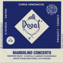 Dogal B96 Concerto Marchio Blu Blue Tag Mandolin Strings, Full Set