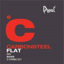 Dogal Jaco Flat Carbon Steel Electric 5 String JC106C5045 45-130, 35"