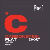 Dogal Jaco Flat Carbon Steel Electric Bass JC106A Short 30 Scale 38-86