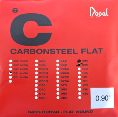 Dogal Jaco System Flat Carbon Steel Electric Bass JC106090 0.90 Single String