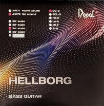 Dogal JH172027 Scale 34" Hellborg Stranded Core Flat Wound C, Single String