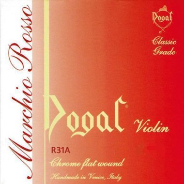 Dogal R31A Marchio Rosso Red Tag Chrome Violin Strings, 1/2-1/4 Ball End