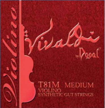 Dogal Vivaldi T81M Violin Strings MT, Stainless/Aluminum/Silver SynGut