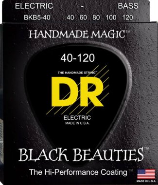 DR Black Beauties K3 Coated Bass 40-120 BKB5-40, Full Set