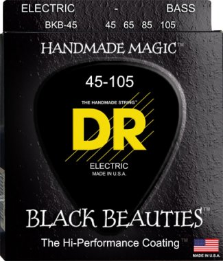 DR Black Beauties K3 Coated Bass 45-105 BKB-45, Full Set